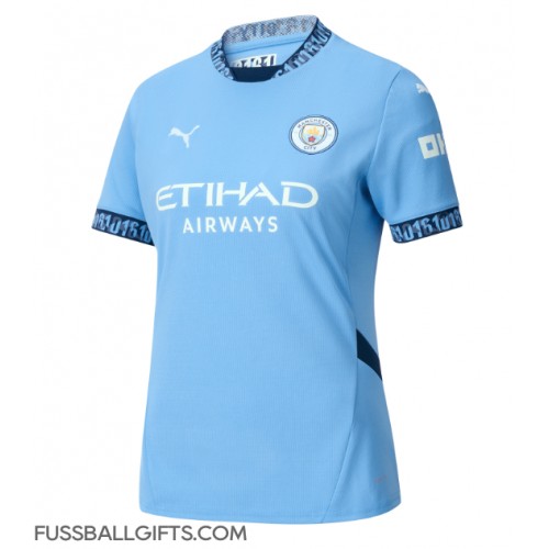 Manchester City Fußballbekleidung Heimtrikot Damen 2024-25 Kurzarm